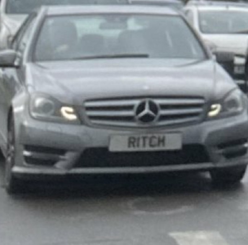 Registration plate RITCH - R1 TCH