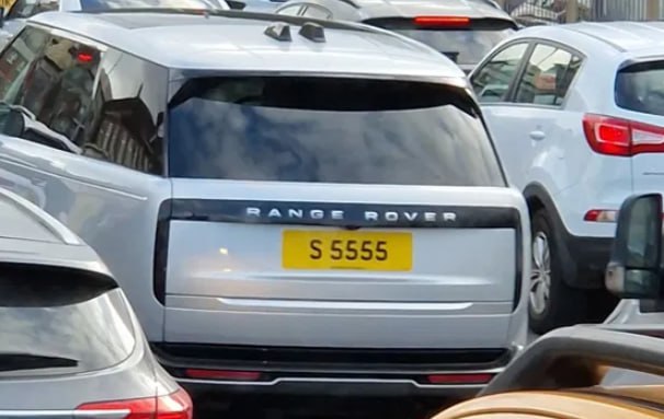 Registration plate S 5555