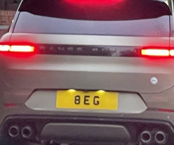 Registration plate BEG - 8 EG