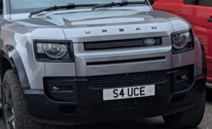 Registration plate SAUCE - S4 UCE