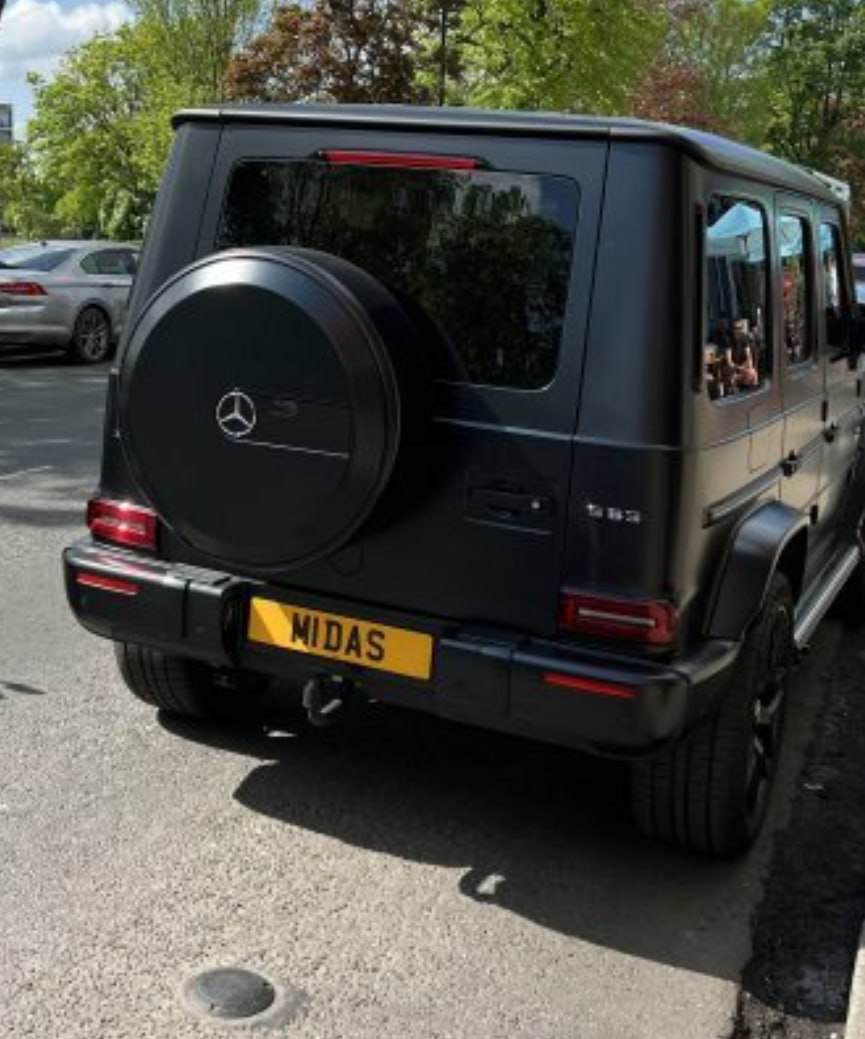 Registration plate MIDAS - M1 DAS