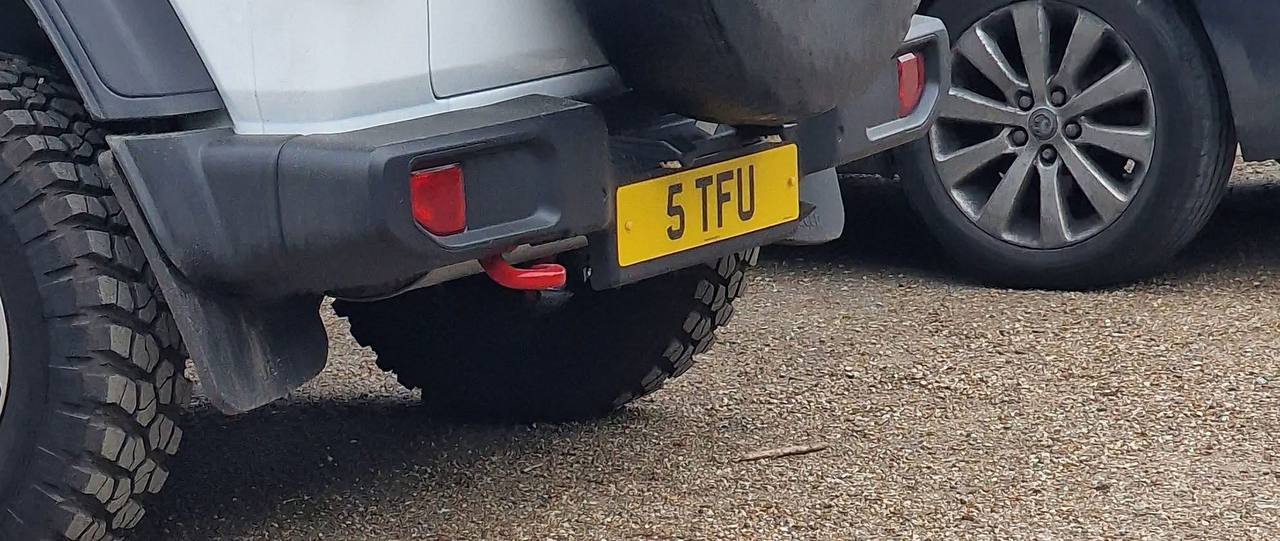 Registration plate STFU - 5 TFU