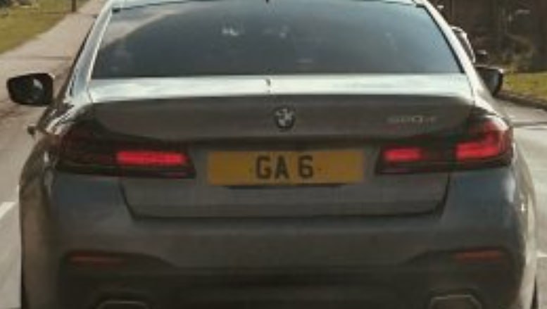 Registration plate GAG - GA 6