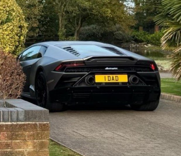 Registration plate DAD - 1 DAD